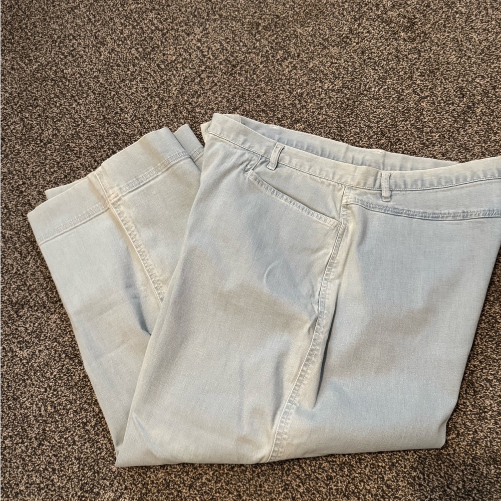 J. Jill Light Blue Ankle & Cropped Jeans